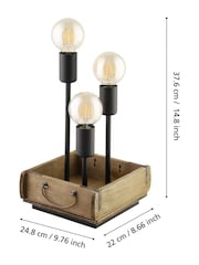 Eglo Brown Tooton Table Lamp - Image 3 of 5