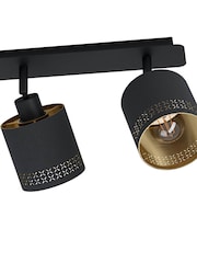 Eglo Black Esteperra Decorative 3 Light Spotlight - Image 3 of 5