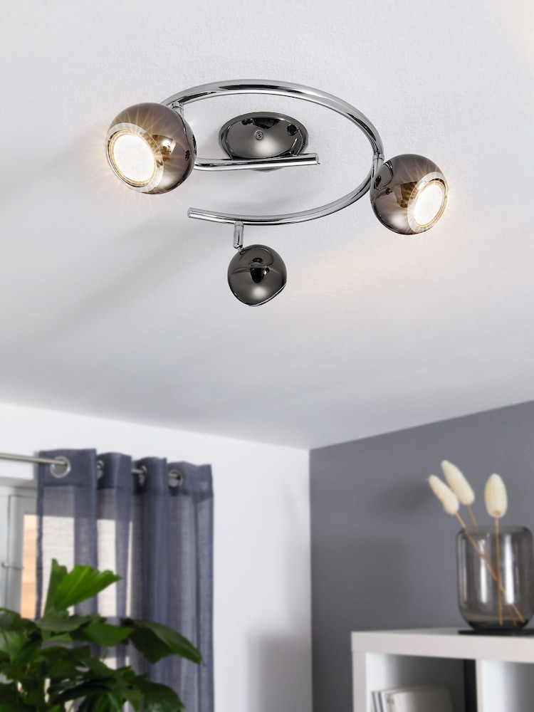 Eglo Chrome Bimeda Ceiling Light - Image 1 of 5
