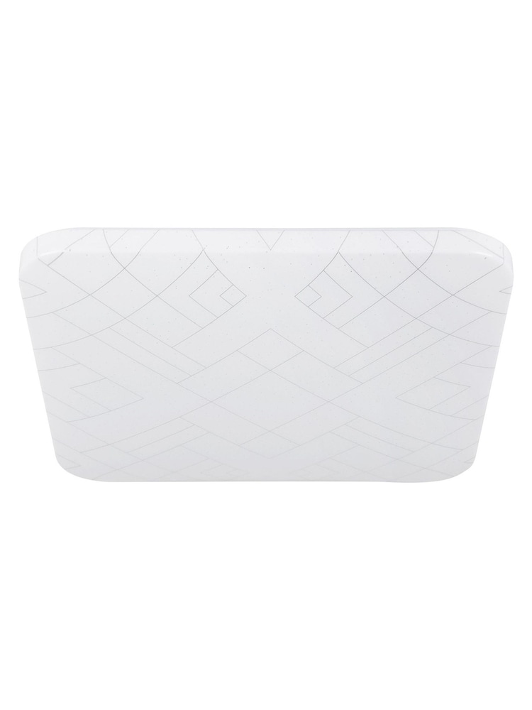 Eglo White Rende LED Square Geometric Ceiling Light - Image 2 of 5