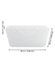 Eglo White Rende LED Square Geometric Ceiling Light - Image 3 of 5