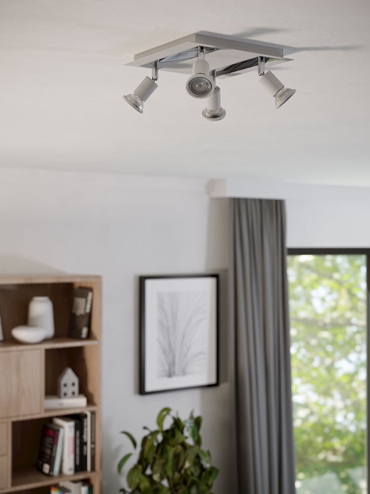 Eglo Chrome Sarria 4-Light Square Spotlight - Image 2 of 6