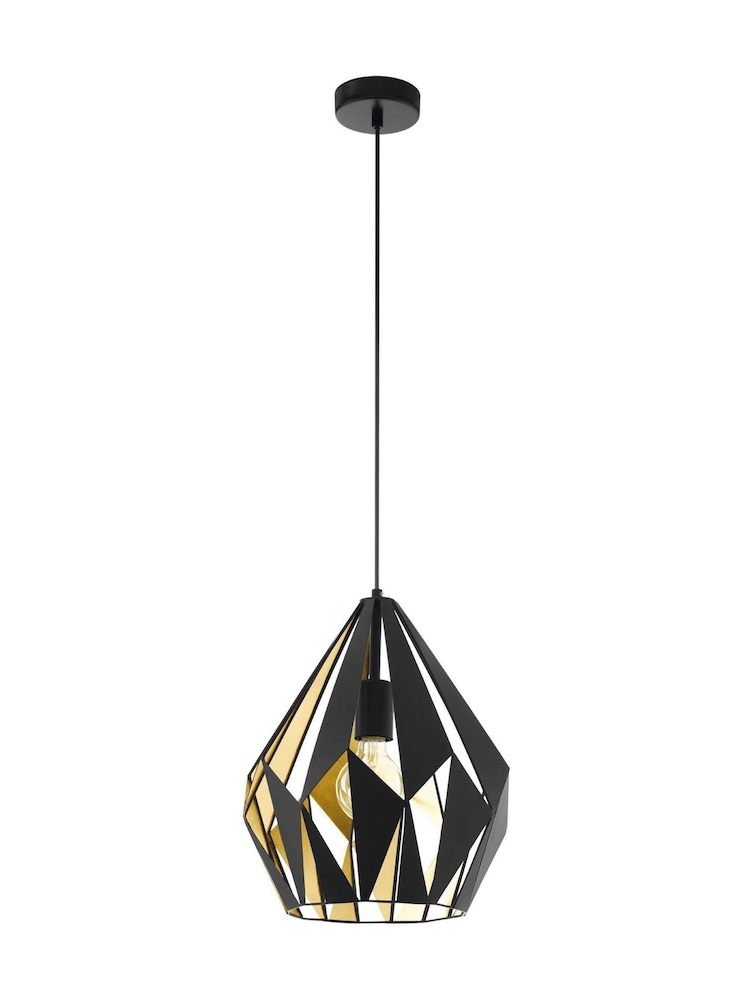 Eglo Gold Single Pendant E27 Carlton 1 Light - Image 2 of 5