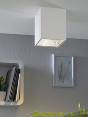 Eglo Silver Polasso Cuboid LED Ceiling Light - Image 1 of 5