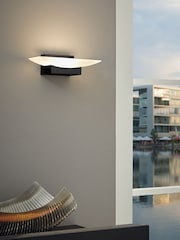 Eglo Black Metrass LED Uplighter Wall Light - Image 1 of 6