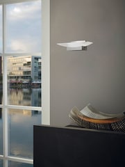 Eglo White Metrass LED Uplighter Wall Light - Image 2 of 6