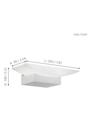 Eglo White Metrass LED Uplighter Wall Light - Image 5 of 6