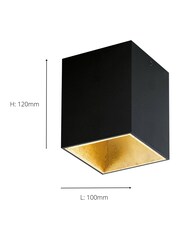 Eglo Gold Polasso Cuboid LED Ceiling Light - Image 4 of 5