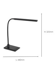 Eglo Black Laroa Minimalist LED Touch Dimmer Table Lamp - Image 4 of 5