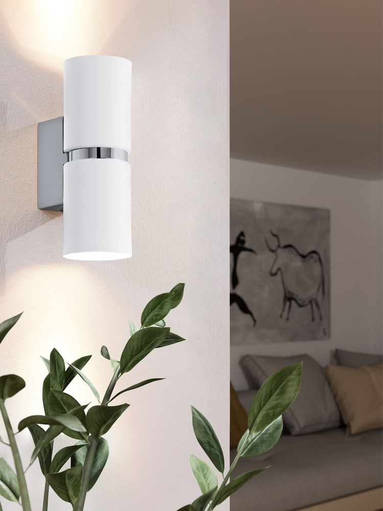 Eglo Chrome Manilva 1 LED Square Wall Light - Image 1 of 6