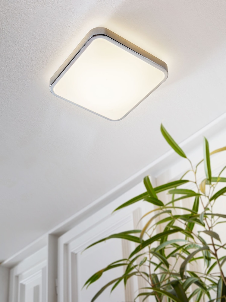 Eglo Chrome Manilva 1 LED Square Wall Light - Image 2 of 6