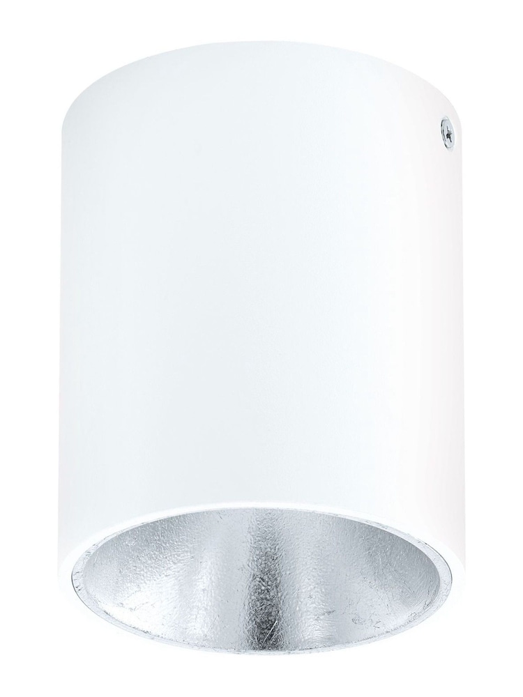 Eglo Silver Polasso Cylindrical LED Ceiling Light - Image 2 of 5