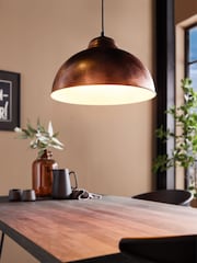 Eglo Antique Copper Truro 2 Industrial Pendant Ceiling Light - Image 1 of 5