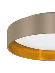 Eglo White Maserlo 2 LED Fabric Ceiling Light - Image 3 of 5