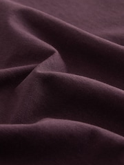 Purple Fig Regular Fit Essential Crew Neck Cotton T-Shirt - Image 2 of 3