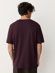 Figo roxo - Ajuste regular - Camiseta essencial com decote em V - Imagem 3 de 7