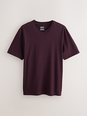 Figo roxo - Ajuste regular - Camiseta essencial com decote em V - Imagem 5 de 7