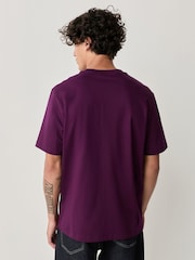 Purple Fig Regular Fit Signature SUPIMA® Cotton Crew Neck T-Shirt - Image 2 of 7