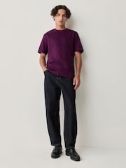 Purple Fig Regular Fit Signature SUPIMA® Cotton Crew Neck T-Shirt - Image 3 of 7