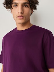 Purple Fig Regular Fit Signature SUPIMA® Cotton Crew Neck T-Shirt - Image 4 of 7