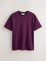 Purple Fig Regular Fit Signature SUPIMA® Cotton Crew Neck T-Shirt - Image 5 of 7