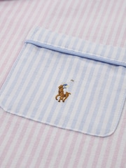 Polo Ralph Lauren Blue 100% Cotton T-Shirt and Shorts Pyjamas Set - Image 4 of 4