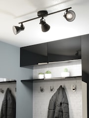 Eglo Black Seras 2 Steel 3 Light Spot - Image 1 of 6