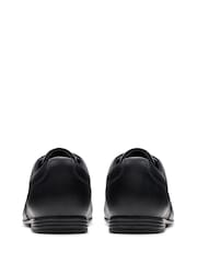 Clarks Black Leather Standard Fit (F) Older Girls Finja Wing Brogues - Image 4 of 6