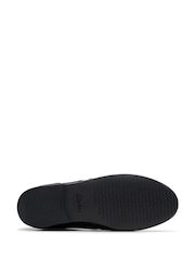 Clarks Black Leather Standard Fit (F) Older Girls Finja Wing Brogues - Image 6 of 6