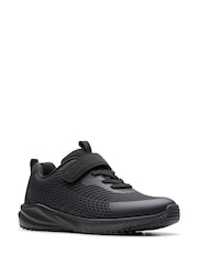 Clarks Black Younger Boys Deyes Dash Trainers - Image 3 of 6