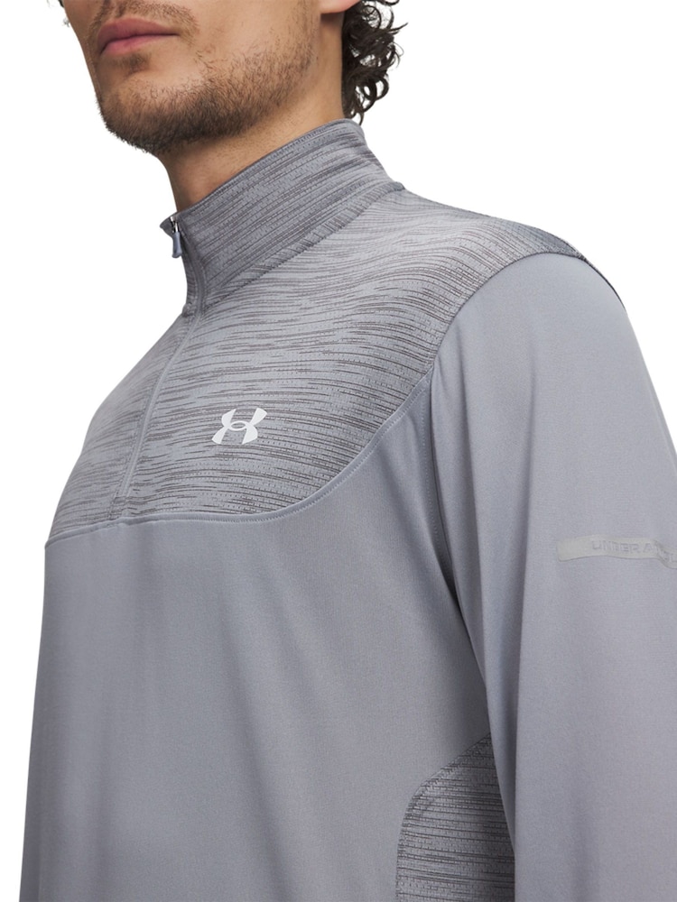 Under Armour Grey Tech 1/4 Zip Sweatshirt - Image 3 of 3 Under Armour Grey Tech 1/4 Zip Sweatshirt - Image 3 of 3