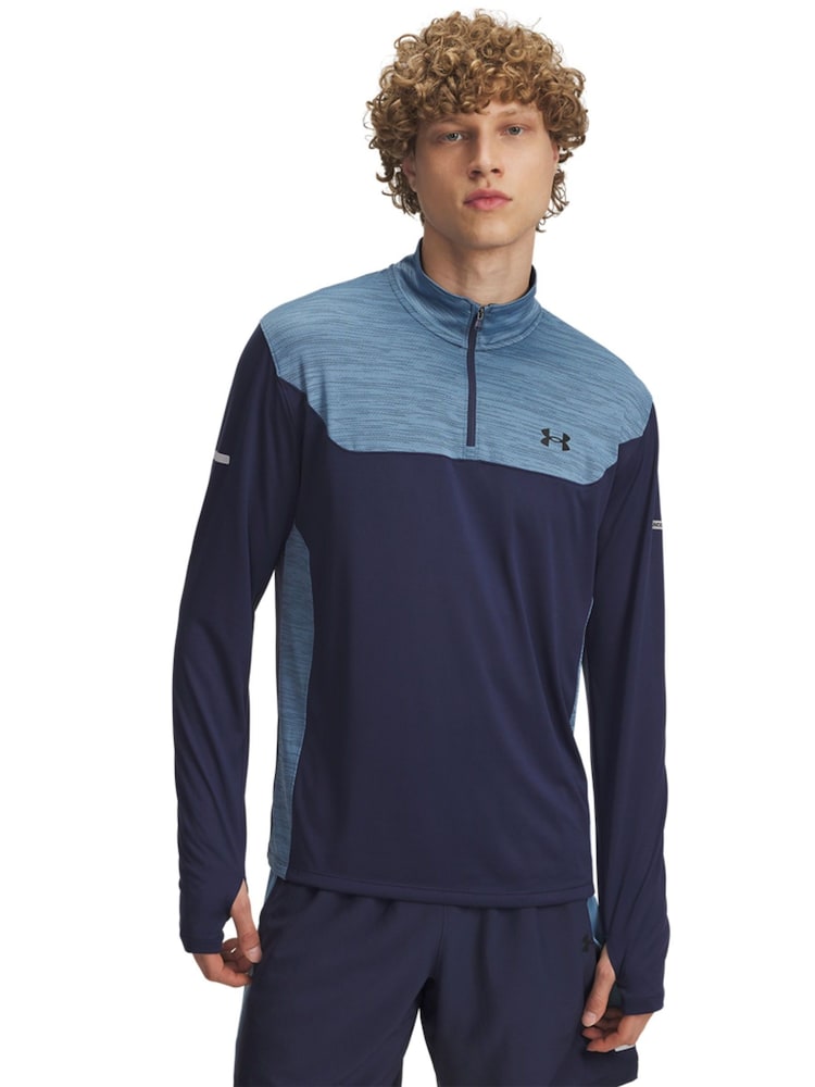 Under Armour Blue Tech 1/4 Zip Sweatshirt - Image 1 of 3
