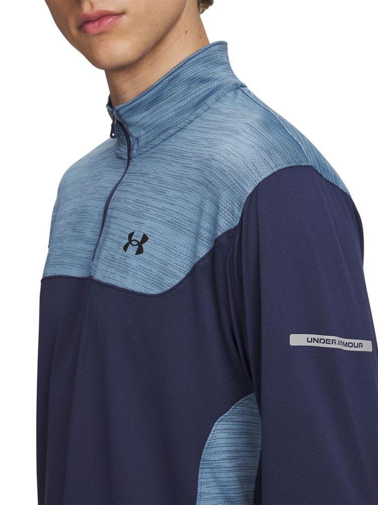 Under Armour Blue Tech 1/4 Zip Sweatshirt - Image 3 of 3