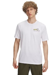 Under Armour White 60/40S Body Shop Graphic Print T-Shirt - Image 1 of 3