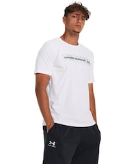 Under Armour White Camo Chest Stripe T-Shirt - Image 1 of 6