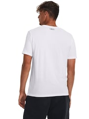 Under Armour White Camo Chest Stripe T-Shirt - Image 2 of 6