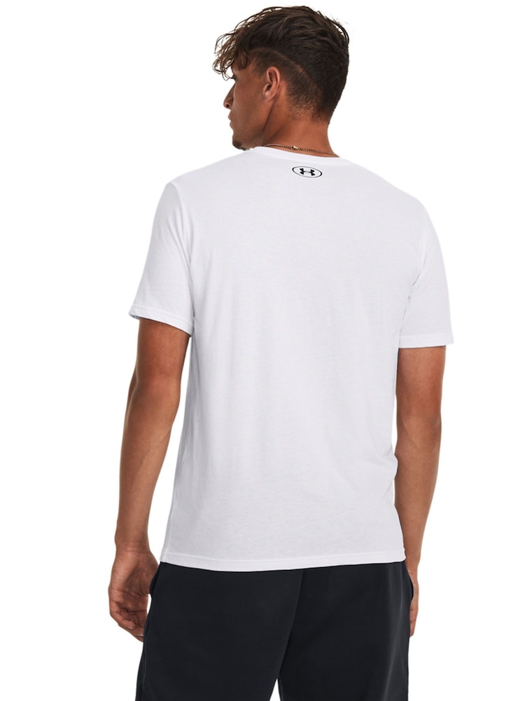 Under Armour White Camo Chest Stripe T-Shirt - Image 2 of 6
