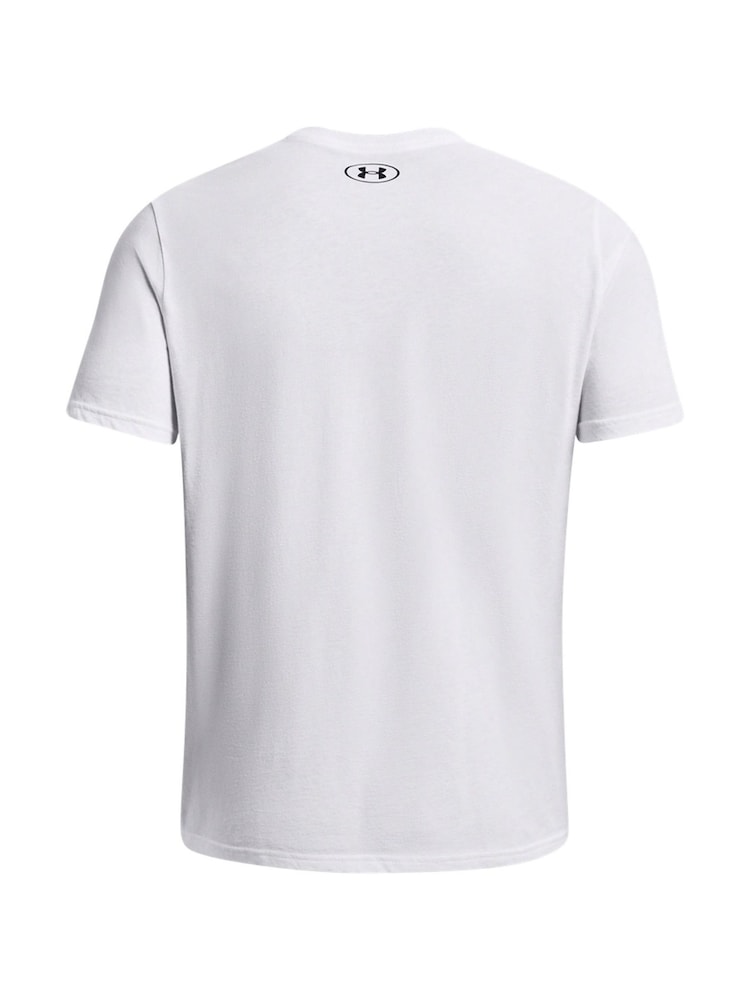 Under Armour White Camo Chest Stripe T-Shirt - Image 6 of 6