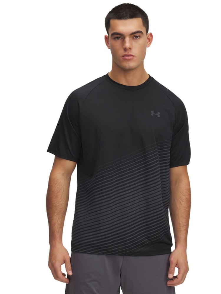 Under Armour Black Tech Short Sleeve Crew Sweatshirt - Image 1 of 2 Under Armour Black Tech Short Sleeve Crew Sweatshirt - Image 1 of 2