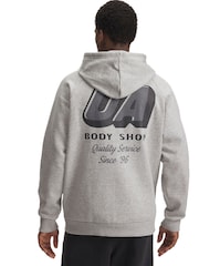 Under Armour Grey Rival Fleece HBR Logo Hoodie - Image 2 of 3