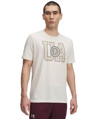 Under Armour Cream College Crest Logo T-Shirt - Image 1 of 2