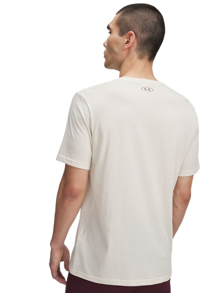 Under Armour Cream College Crest Logo T-Shirt - Image 2 of 2