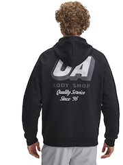 Under Armour Black Rival Fleece HBR Logo Hoodie - Image 2 of 3