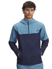 Under Armour Blue Tech Woven Hoodie - Image 1 of 3