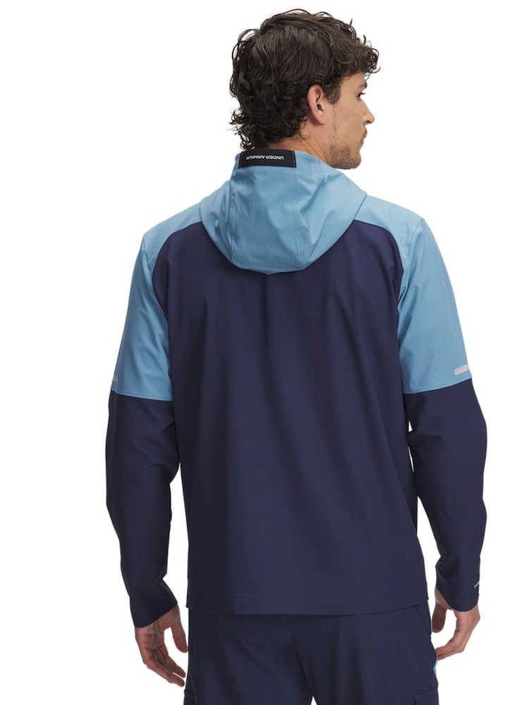 Under Armour Blue Tech Woven Hoodie - Image 2 of 3