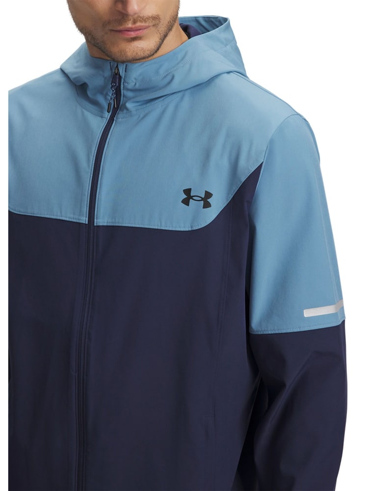 Under Armour Blue Tech Woven Hoodie - Image 3 of 3