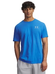Under Armour Blue Sportstyle Left Chest Logo T-Shirt - Image 1 of 2