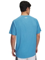 Under Armour Blue Tech Short Sleeve Crew Sweatshirt - Image 2 of 2