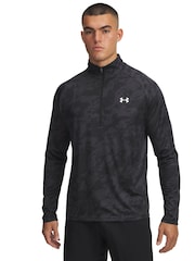 Under Armour Black Tech 1/2 Zip Sweatshirt - Image 1 of 2