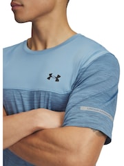 Under Armour Blue Tech Short Sleeve Crew Sweatshirt - Image 3 of 3